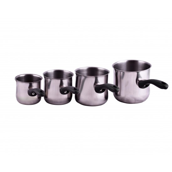 Stainless Steel Coffee Warmer Milk Pot Tea Pot Coffee Pot Set 4